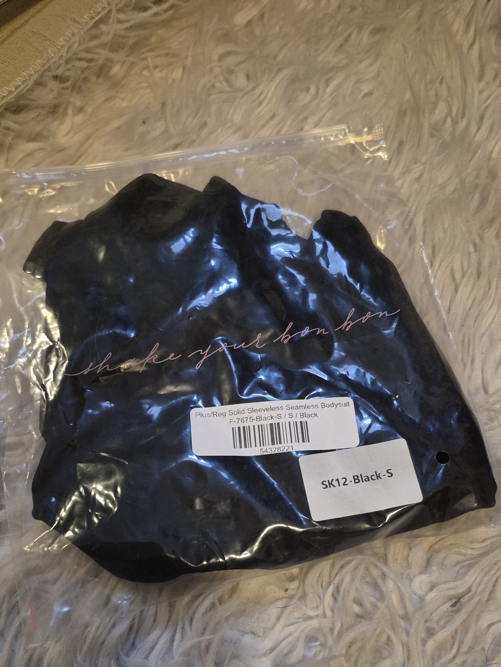 Black Sleeveless Seamless Bodysuit - Shake Your Bon Bon